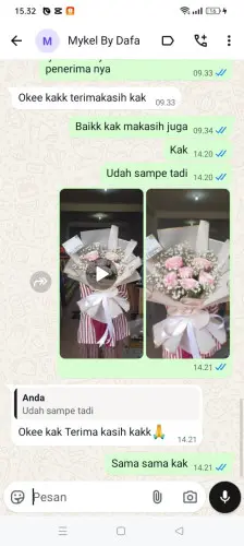 Testimonial Buket Bunga magahayu selatan