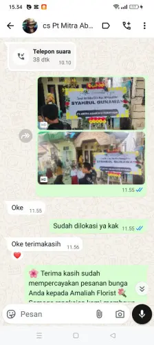 Testimonial Papan Bunga magahayu selatan